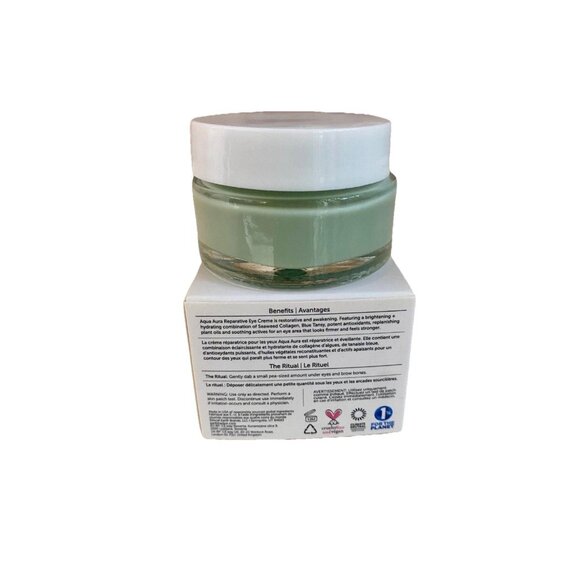 Earth Harbor Aqua Aura Reparative Eye Cream with Seaweed Collagen & Blue Tansy. - Picture 4 of 6